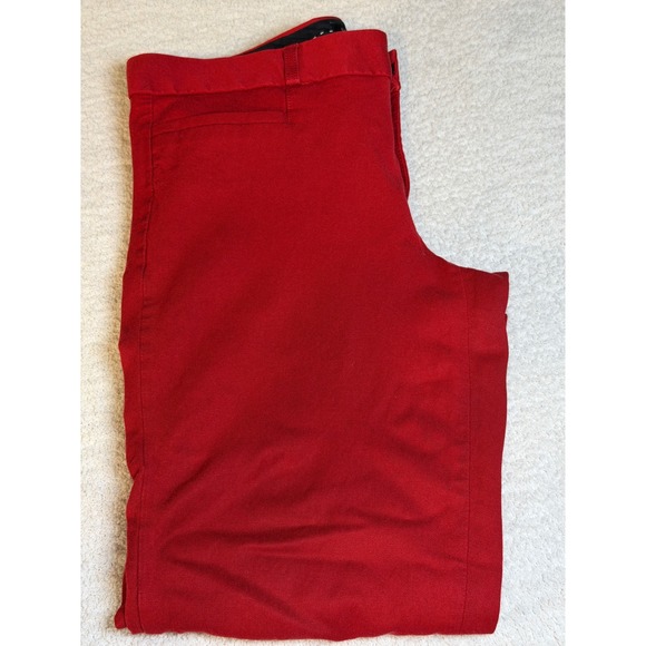 Banana Republic Sloan Red Tailored Pants Women Size 8 - Picture 4 of 8